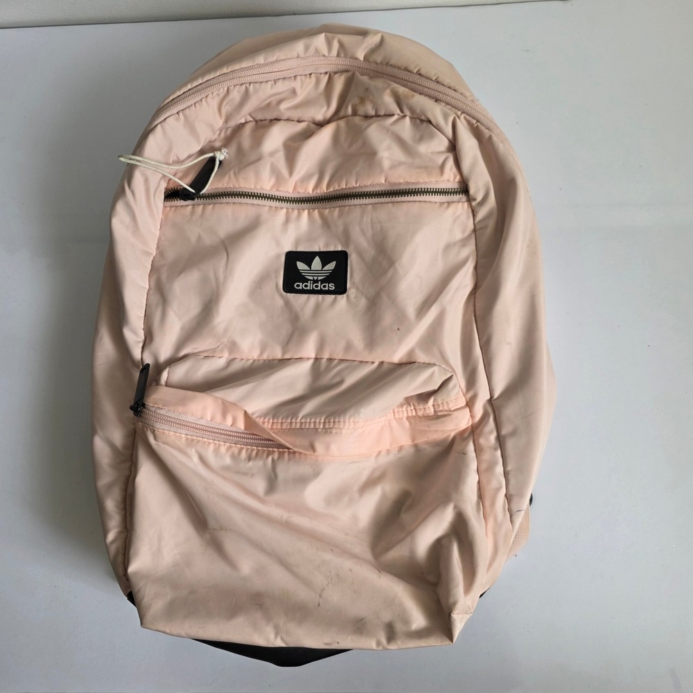 Adidas Originals Trefoil Backpack Peach Pink School Bag Travel